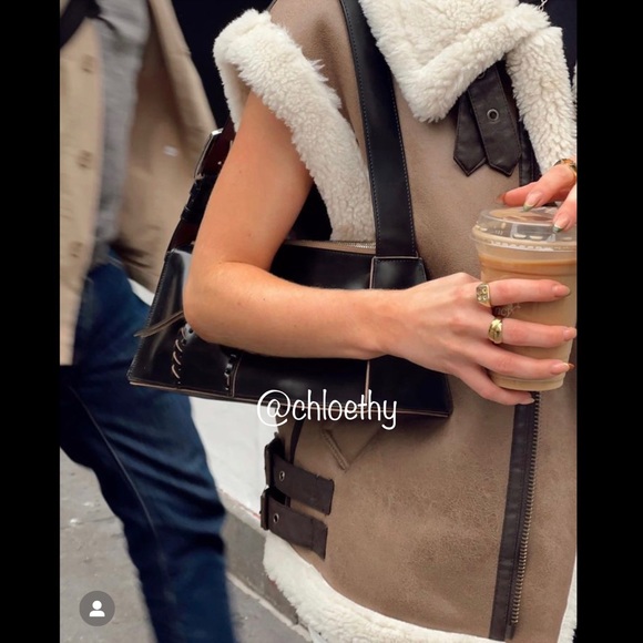 Zara COMBINATION FLEECE VEST - Picture 9 of 16